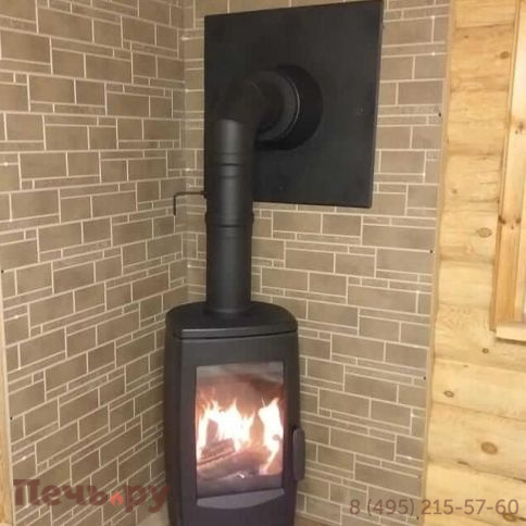 Печь камин Plamen Gala, черная фото 9