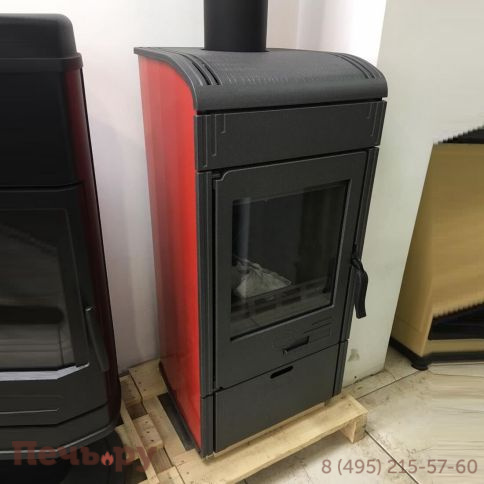 Печь камин Plamen Vesta, красная фото 4