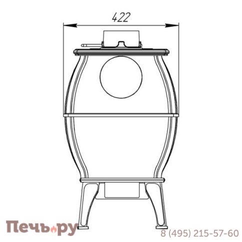 Печь камин Прометалл Бахта фото 13