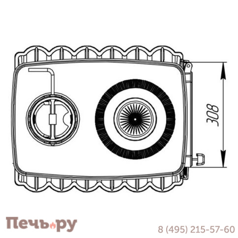 Печь камин Прометалл Бахта фото 14