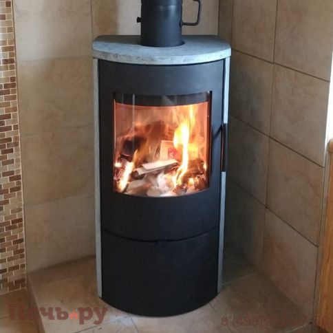 Печь камин Romotop Alpera G 02 камень фото 3