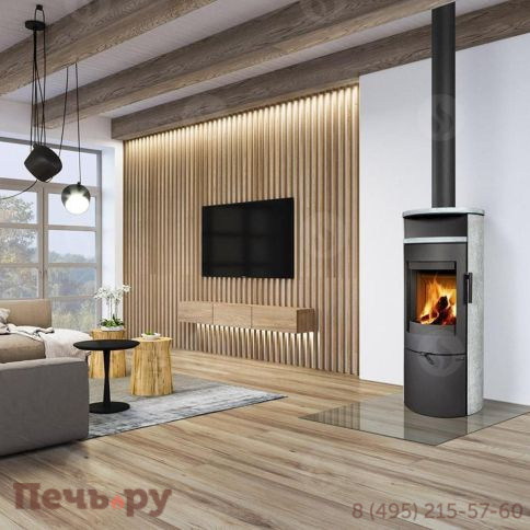 Печь камин Romotop Lugo 02 камень фото 3