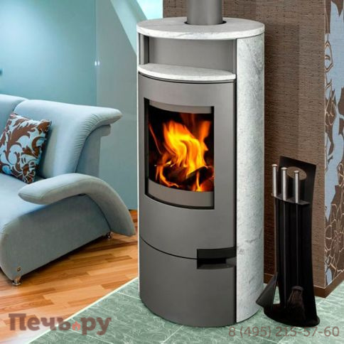 Печь камин Romotop Lugo 02 камень фото 4