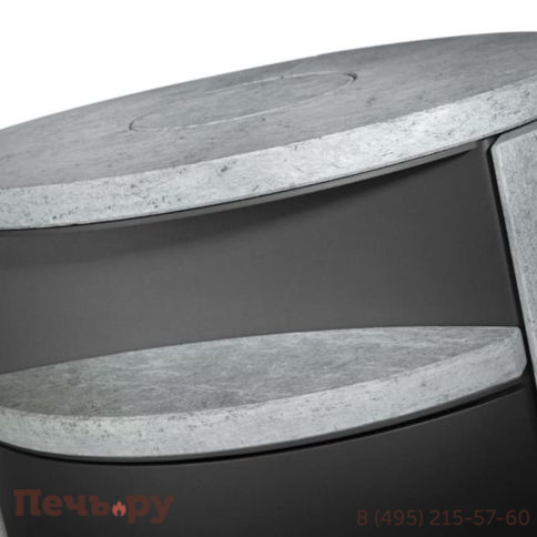 Печь камин Romotop Lugo 02 камень фото 5