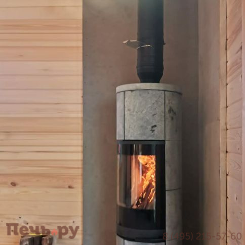 Печь камин Romotop Soria Akum камень фото 11
