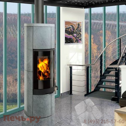 Печь камин Romotop Soria Akum камень фото 3