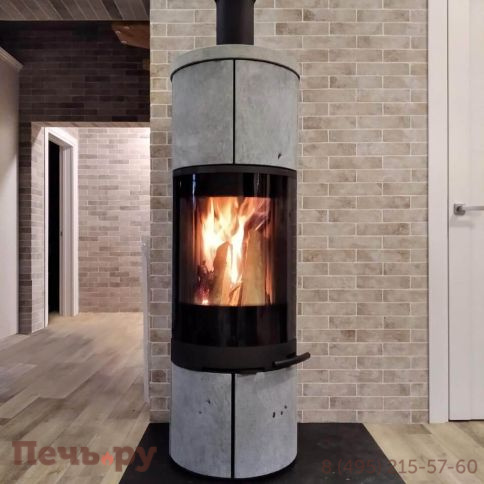 Печь камин Romotop Soria Akum камень фото 4
