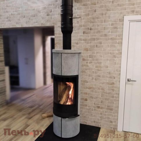 Печь камин Romotop Soria Akum камень фото 5