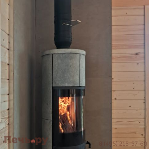 Печь камин Romotop Soria Akum камень фото 10