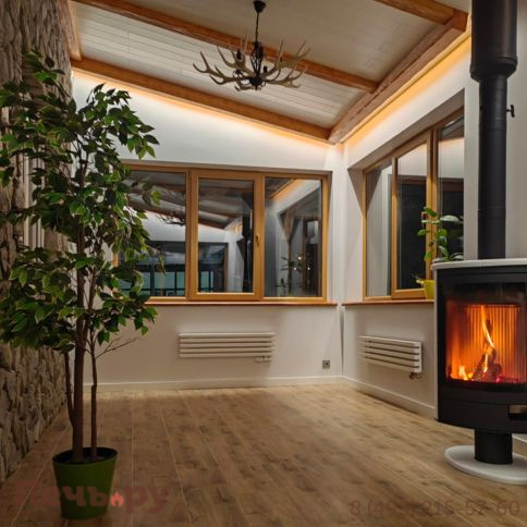 Печь камин Romotop Stromboli N 02 поворотный, керамика фото 3