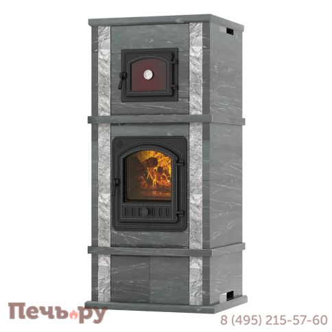 Печь камин с духовкой Везувий Everest Kafa фото