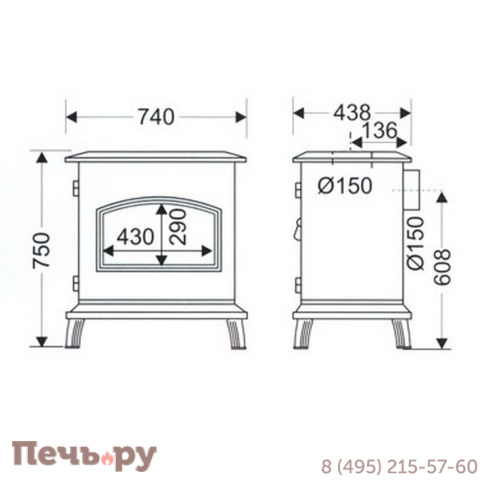 Печь камин Supra Alsace 3 Supratherm фото 4