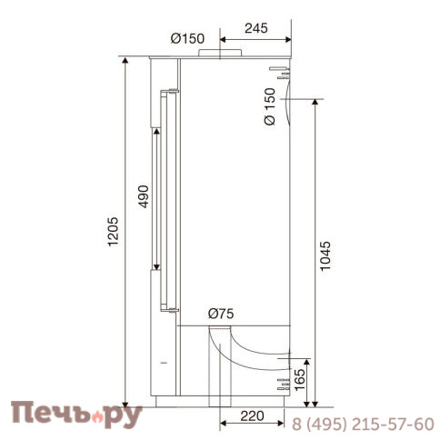 Печь-камин Supra Lucie Rouge фото 7