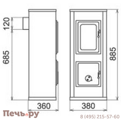 Печь камин Thorma Verona фото 4
