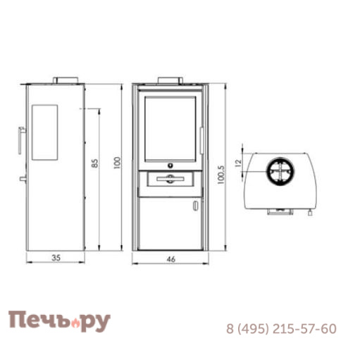 Печь камин Varde Bornholm фото 5