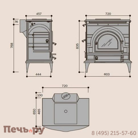 Печь камин Vermont Castings DutchWest extra large фото 6