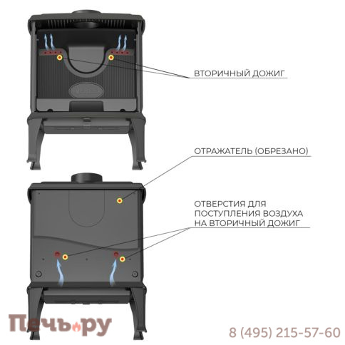 Печь-камин Везувий Everest F11 фото 5