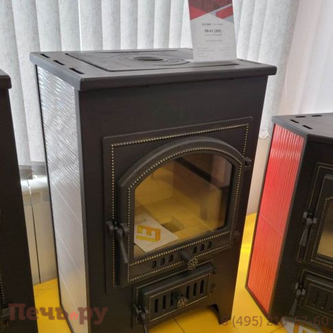 Печь-камин Везувий ПК-01 (205) с плитой беж. 12 кВт фото 5