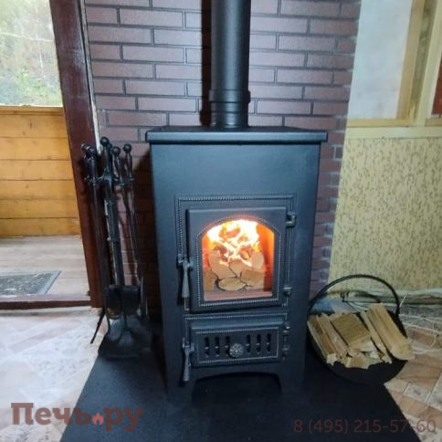 Печь-камин Везувий ПК-01 (270) красн. 9 кВт  (без плиты) фото 3