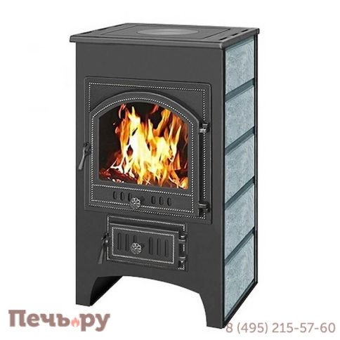 Печь-камин Везувий ПК-02(205) с плитой, талькохлорит фото