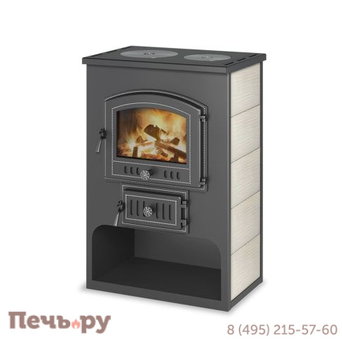 Печь-камин Везувий ПК-03 (224) с плитой 12 кВт фото