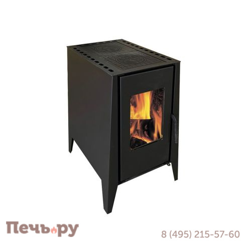 Печь-котел ЭкоКамин Деревенька две конфорки (без теплообменников) фото