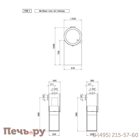 Печь Nordpeis Me Glass фото 4