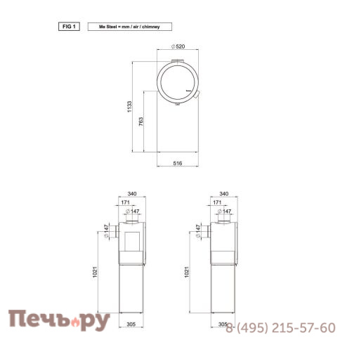 Печь Nordpeis Me Steel фото 4