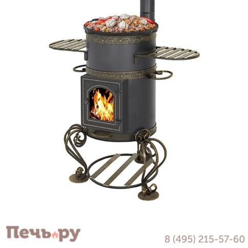 Печь под казан Везувий 12 л Шмель С фото 2