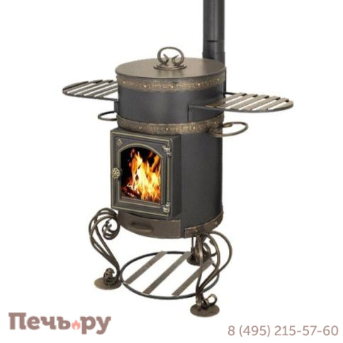 Печь под казан Везувий 12 л Шмель С фото