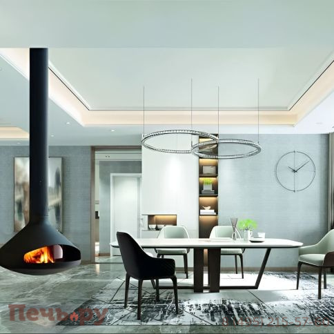 Подвесной камин Focus Ergofocus со стеклом фото 4