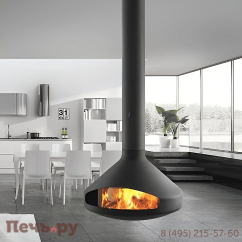 Подвесной камин Focus Ergofocus со стеклом фото 5