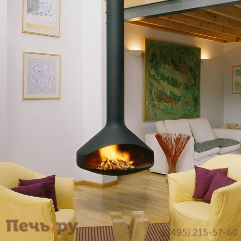 Подвесной камин Focus Ergofocus со стеклом фото 6