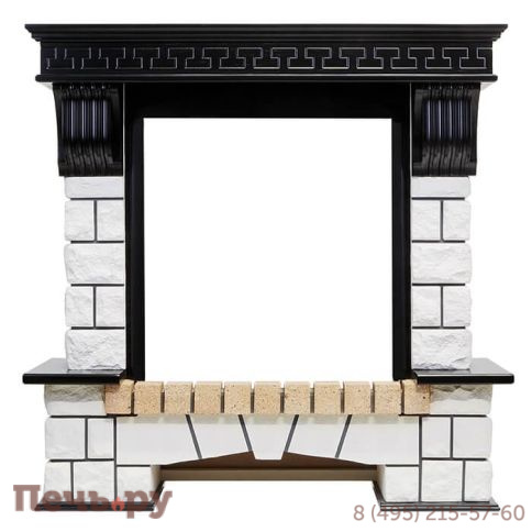 Портал Dimplex Pierre Luxe белый под очаг Gannon фото 10