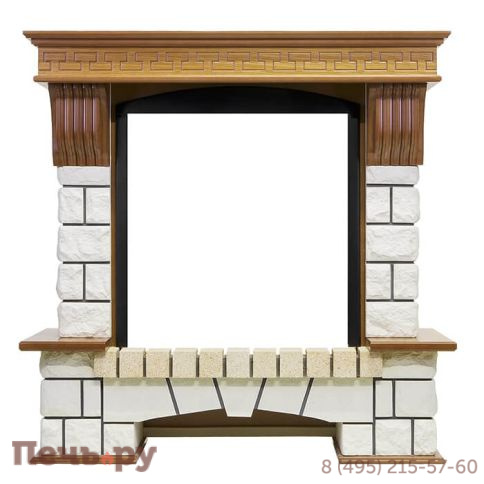 Портал Dimplex Pierre Luxe белый под очаг Gannon фото 4