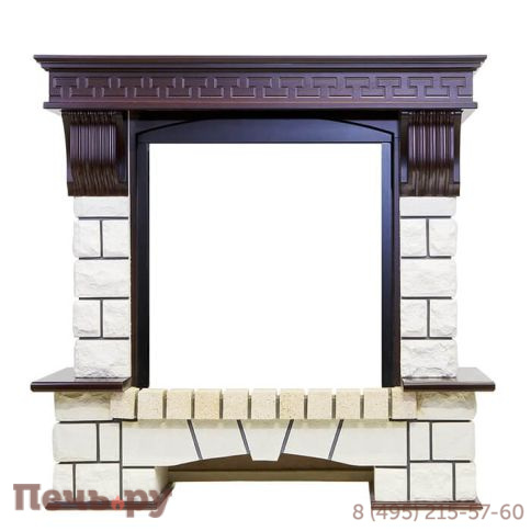 Портал Dimplex Pierre Luxe белый под очаг Gannon фото 9