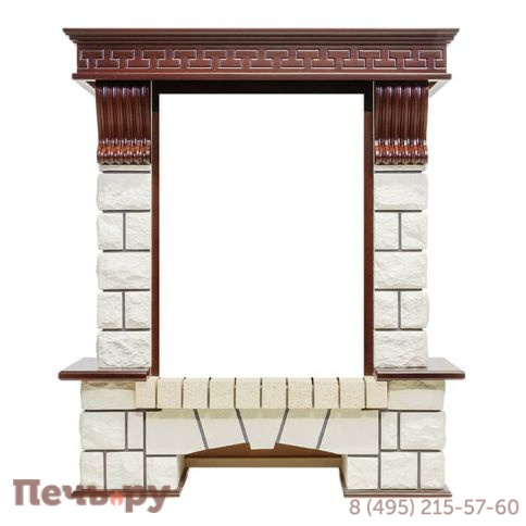 Портал Dimplex Pierre Luxe белый под очаг Viotta фото 2