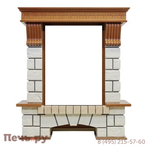 Портал Dimplex Pierre Luxe белый под очаг Viotta фото