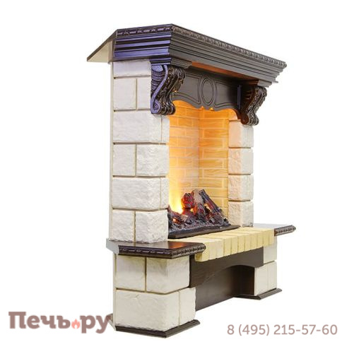 Портал Dimplex Pierre Luxe угловой/ шампань под очаг Cassette 600 фото 6