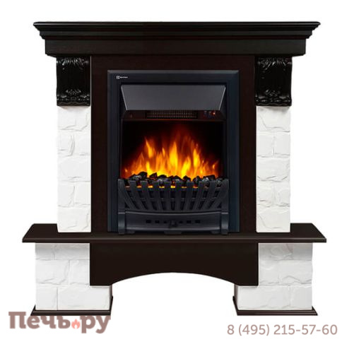 Портал Firelight Forte Classic камень белый фото