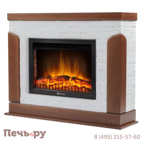 Портал Firelight Prestigio 25 камень белый, шпон дуб фото 2