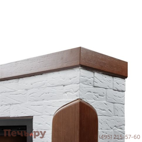 Портал Firelight Prestigio 25 камень белый, шпон дуб фото 3