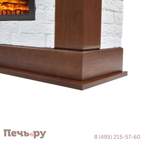 Портал Firelight Prestigio 25 камень белый, шпон дуб фото 4