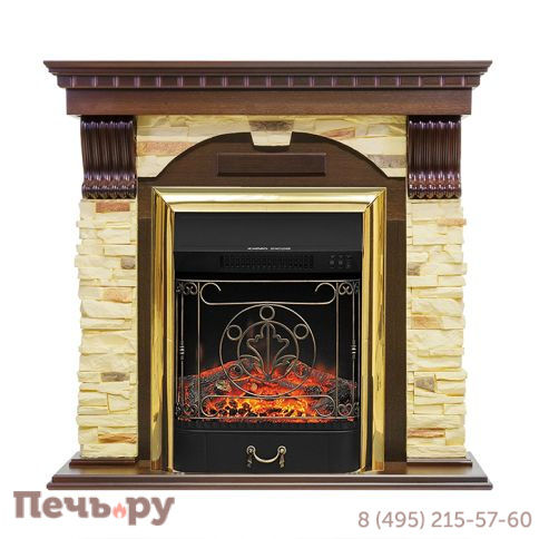 Портал Royal Flame Dublin арочный сланец/сланец белый под очаги Fobos / Majestic FX фото 4