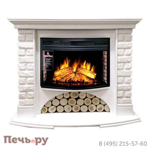 Портал Royal Flame Village кирпич белый под очаг Dioramic 25 FX фото