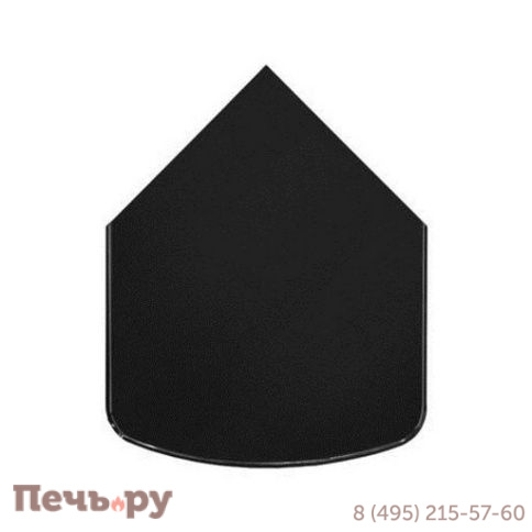 Предтопочный лист Вулкан 041-R9005 1000x800 черный фото