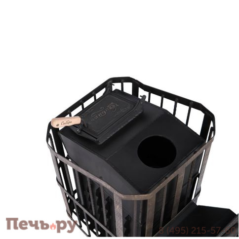 Премиальная банная печь НМК Сибирь 25 ЗК (дверка 700х700) фото 2