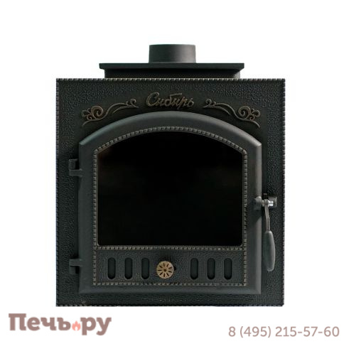 Премиальная чугунная банная печь НМК Сибирь 25 (дверка 545х545) фото 4