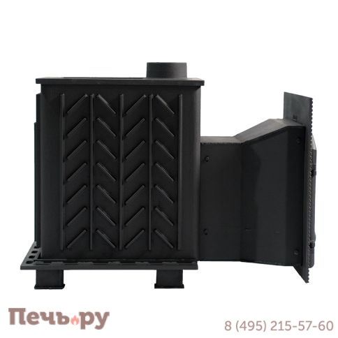 Премиальная чугунная банная печь НМК Сибирь 25 (дверка 545х545) фото 7