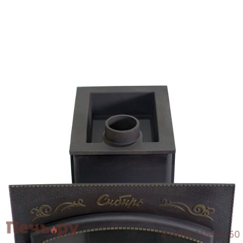 Премиальная чугунная банная печь НМК Сибирь-25 (дверка 700х700) под обкладку фото 6